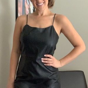 Black Leather Dress
